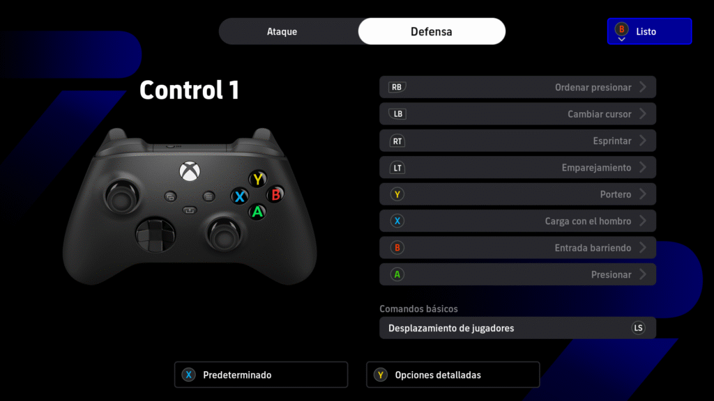 efootball controles defensa
