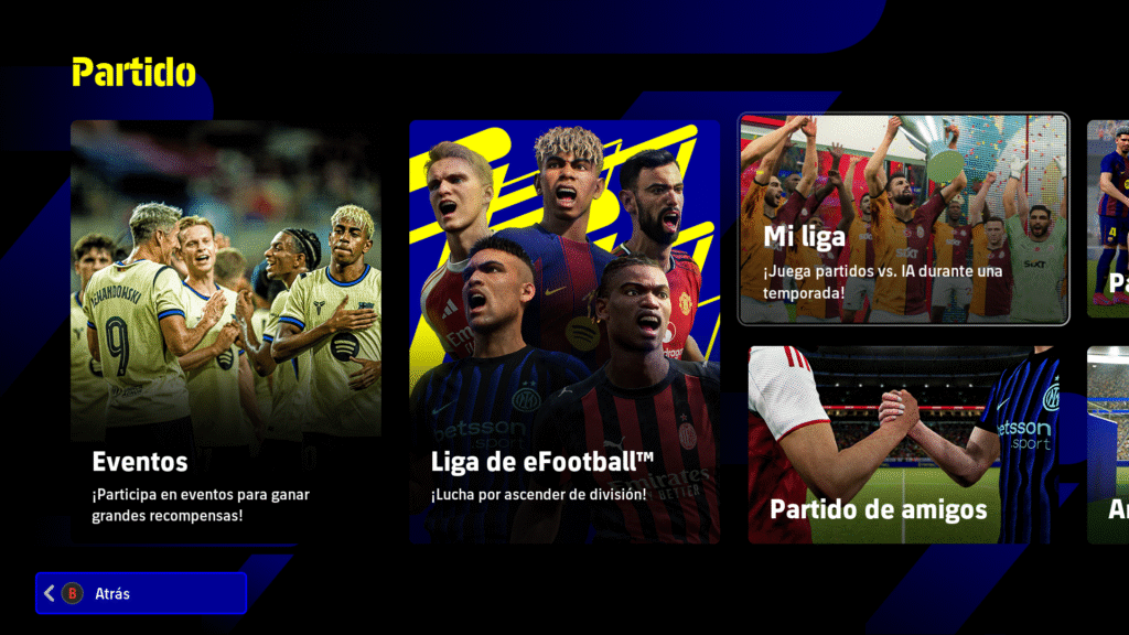 efootball modos de partidos
